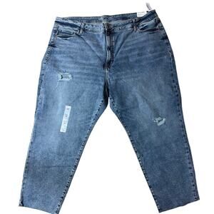 OLD NAVY High Rise O.G. Straight Secret Smooth Pockets Plus Size 28 NWT